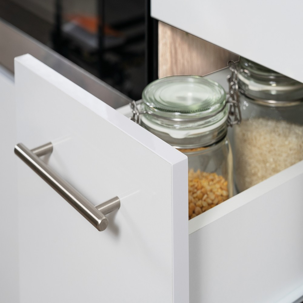 Leziter Mobilier de bucătărie Yorki 370 cu frigider cu congelator superior Mobalis Homvera