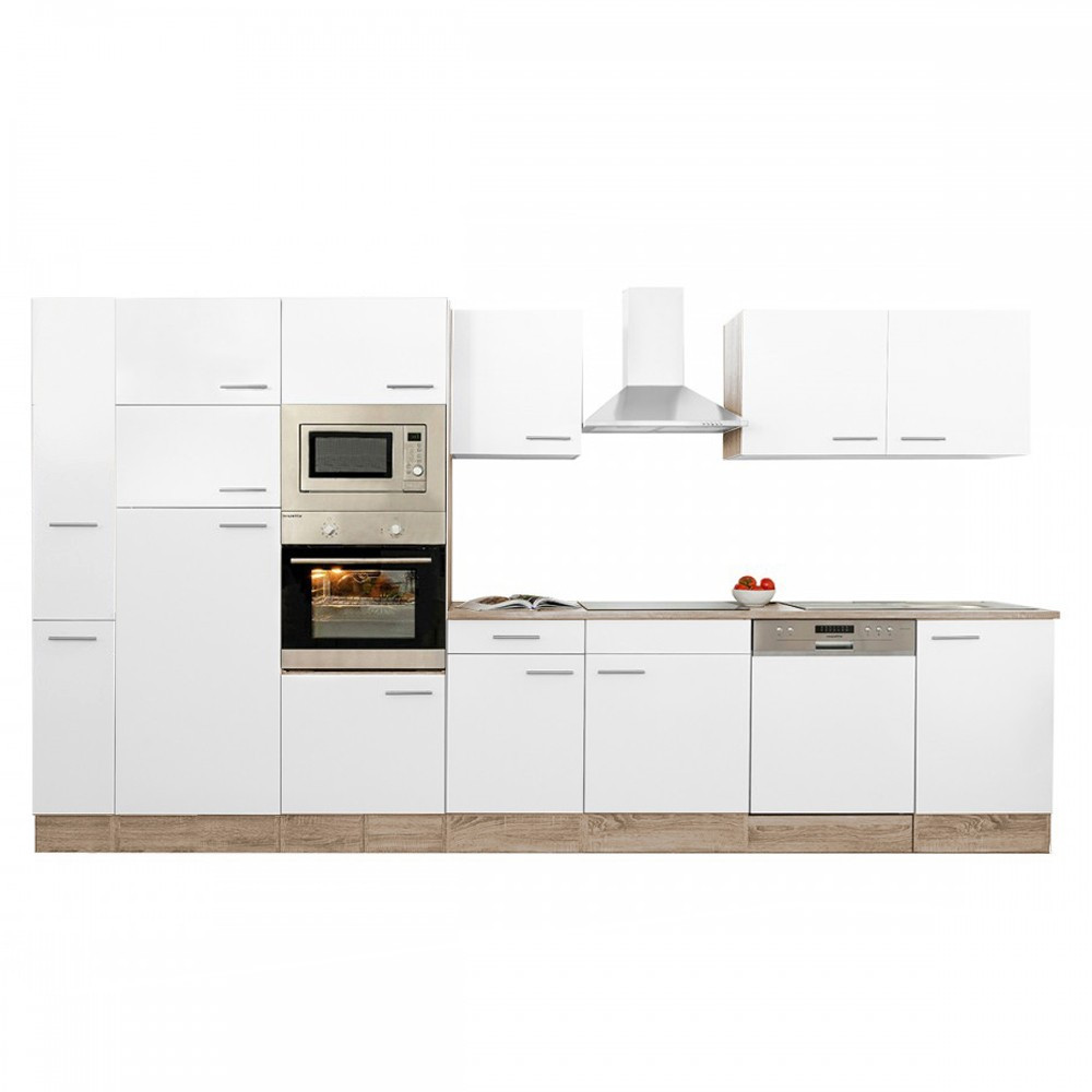 Leziter Mobilier de bucătărie Yorki 370 cu frigider cu congelator superior Mobalis Homvera