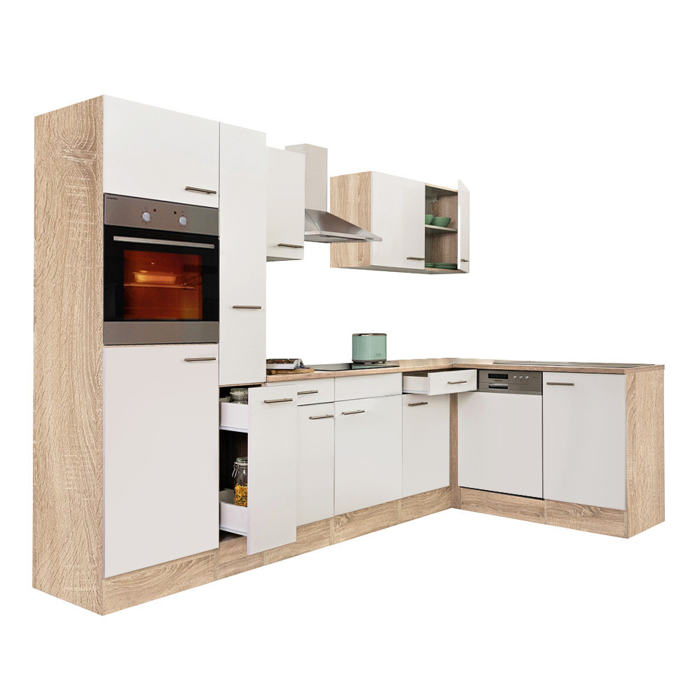 Leziter Unitate de bucătărie de colț Yorki 310 cu cuptor și cuptor cu microunde Mobalis Homvera