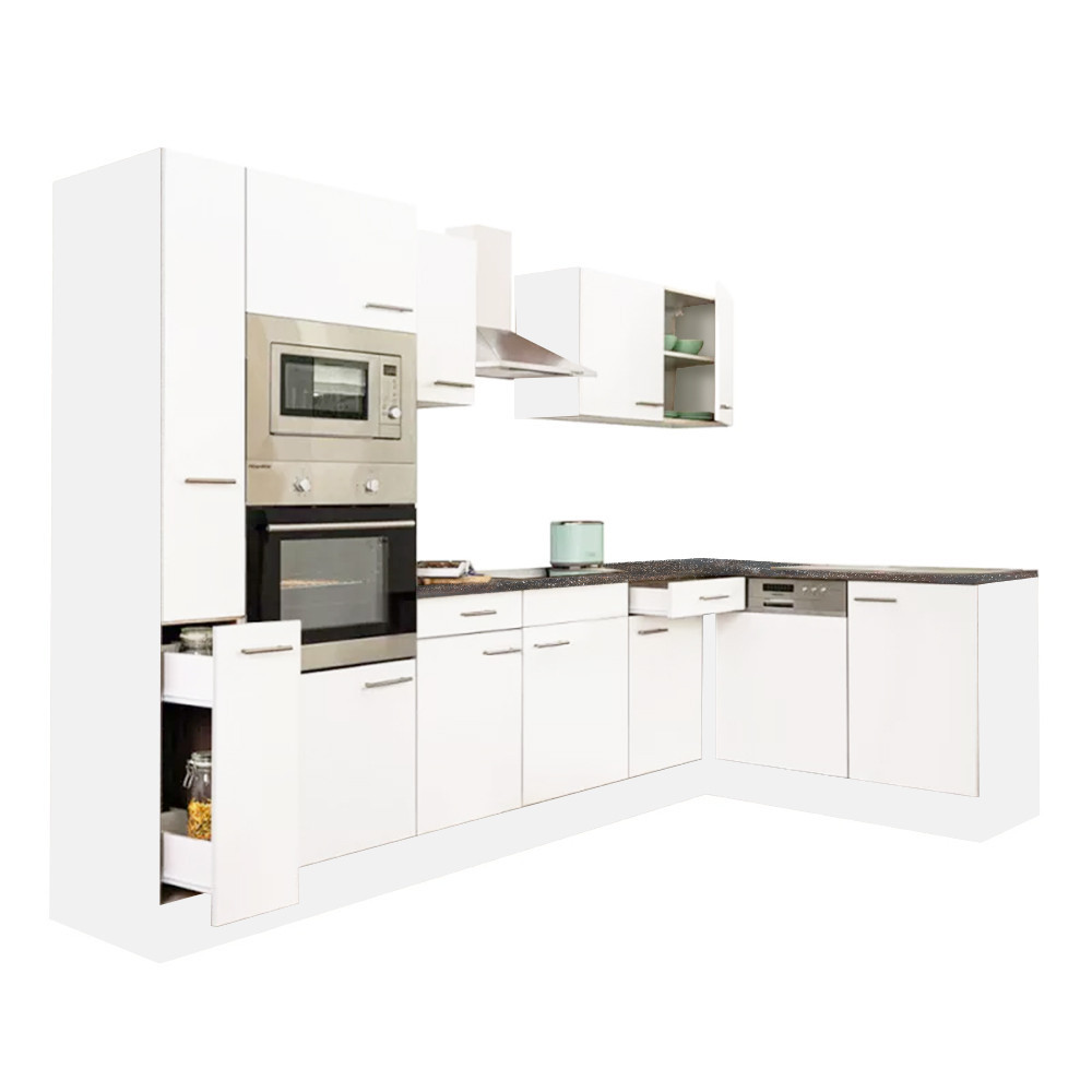 Leziter Unitate de bucătărie de colț Yorki 310 cu cuptor și cuptor cu microunde Mobalis Homvera