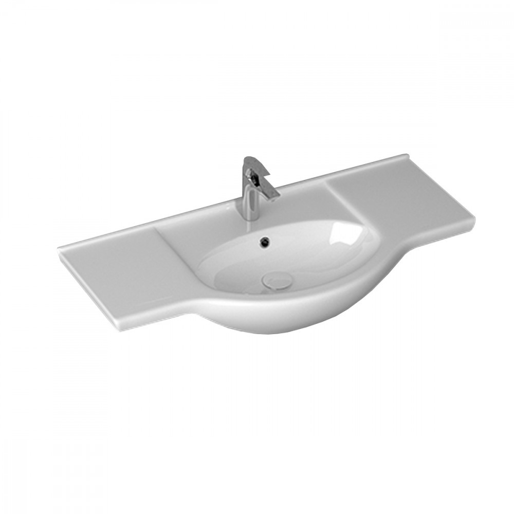 Leziter Lavoar ceramic cu aripi V105 105x50 cm Mobalis Homvera