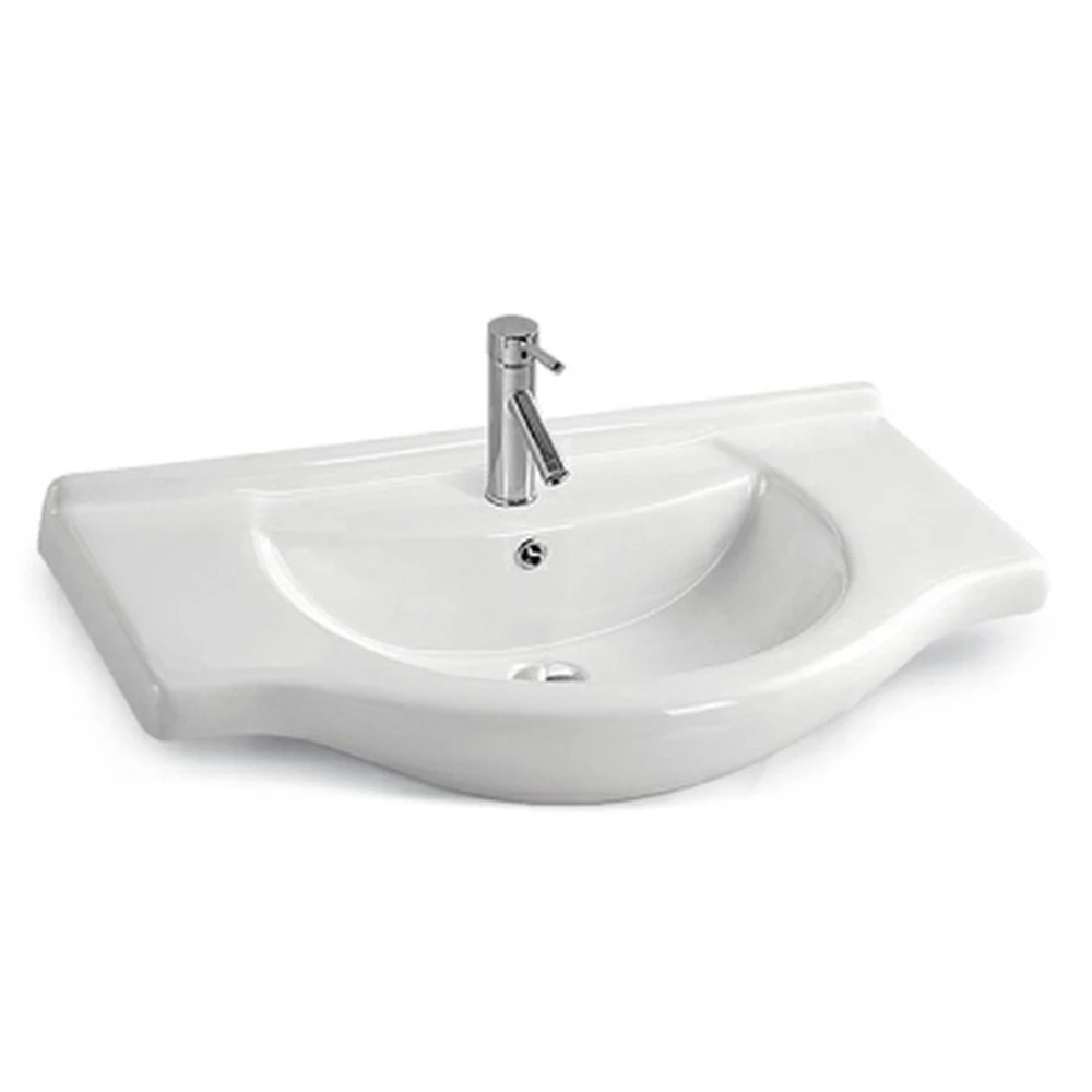 Leziter Lavoar ceramic cu aripi V75 75x48 cm Mobalis Homvera