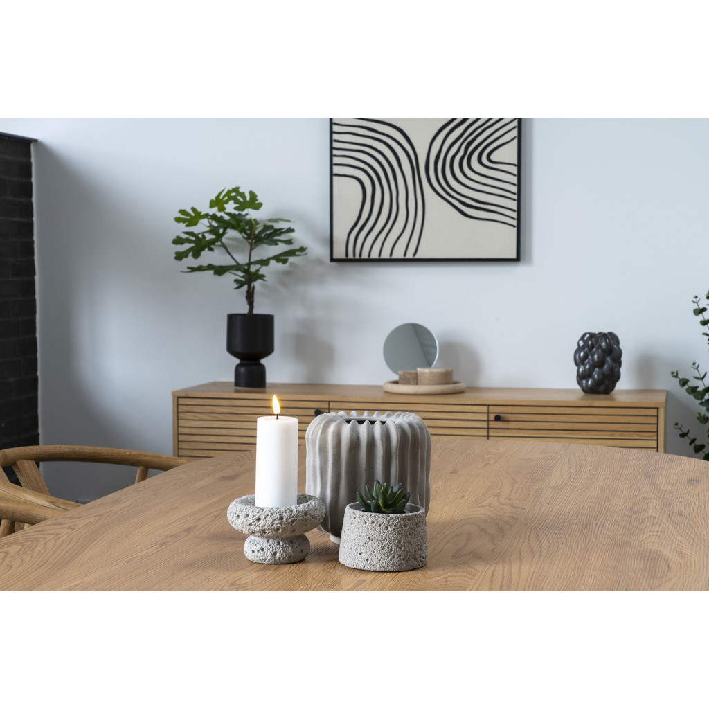 House Nordic Ghiveci de flori, ceramică, negru ø15x23,5 cm Mobalis Homvera