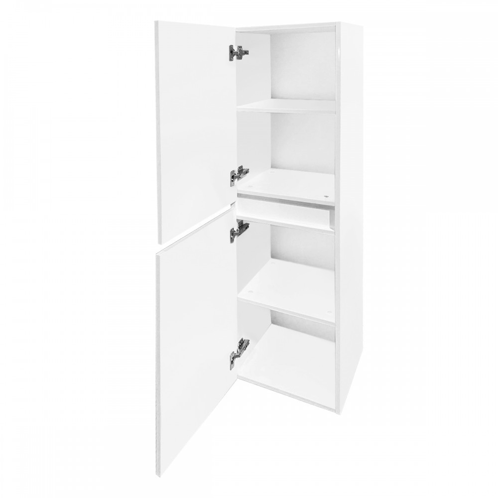 Leziter Dulap lateral Cube montat pe perete, alb Mobalis Homvera