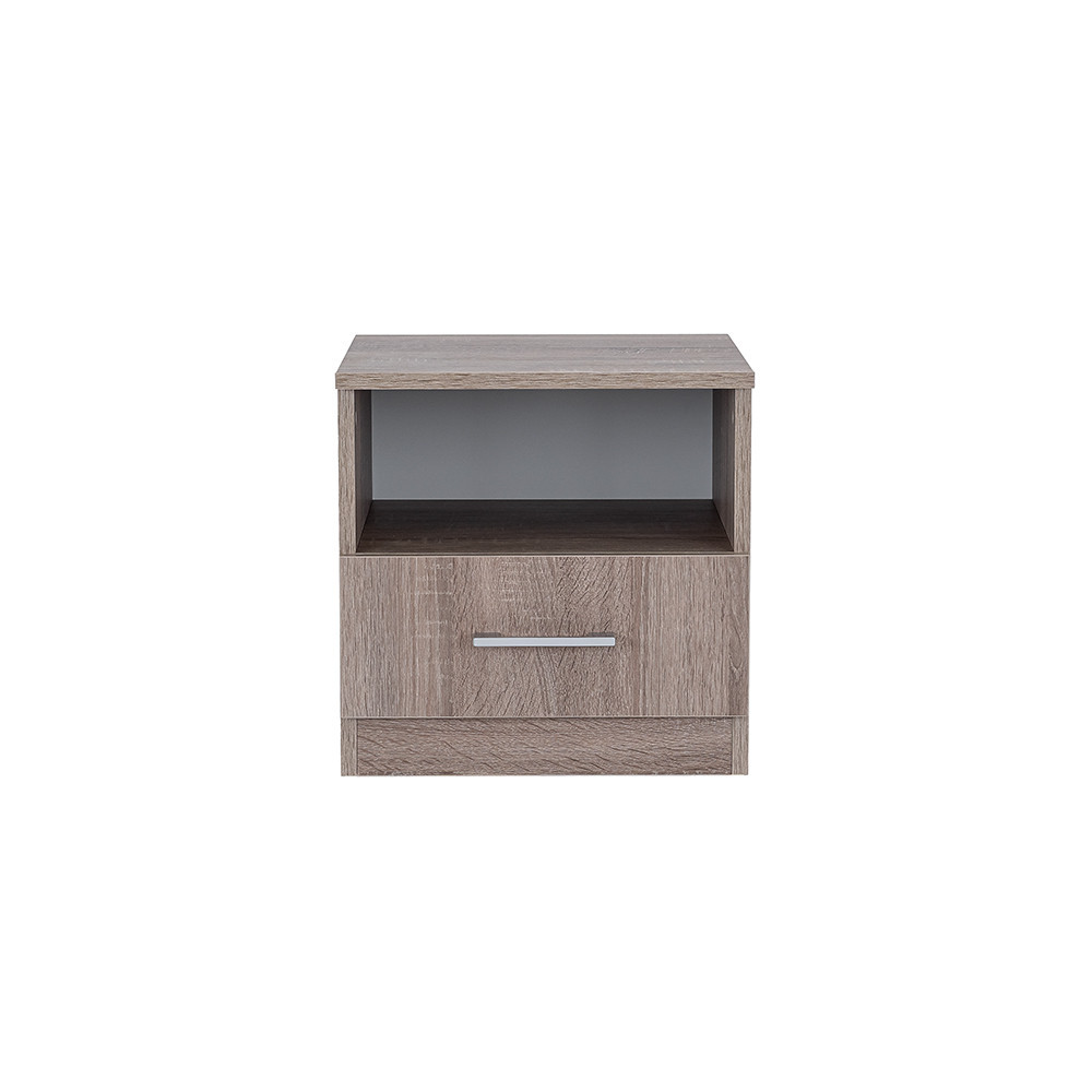 Leziter Noptieră Miami 1 sertar 40x40 cm stejar York-stejar York Mobalis Homvera