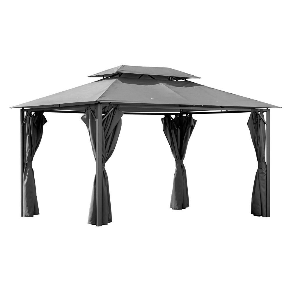 Mirpol Foișor de grădină Tino 3x4 grafit Mobalis Homvera