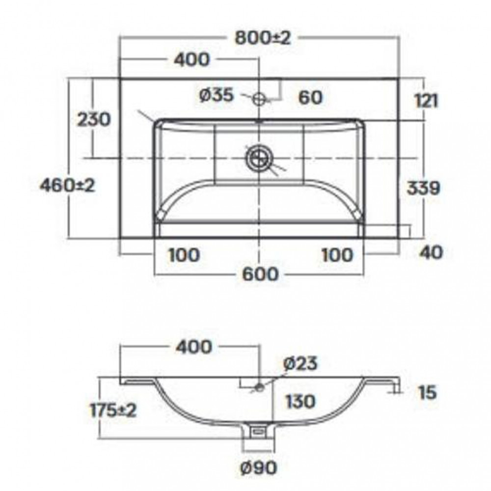 Wellis Chiuvetă din marmură artificială turnată din Azore Mobalis Homvera