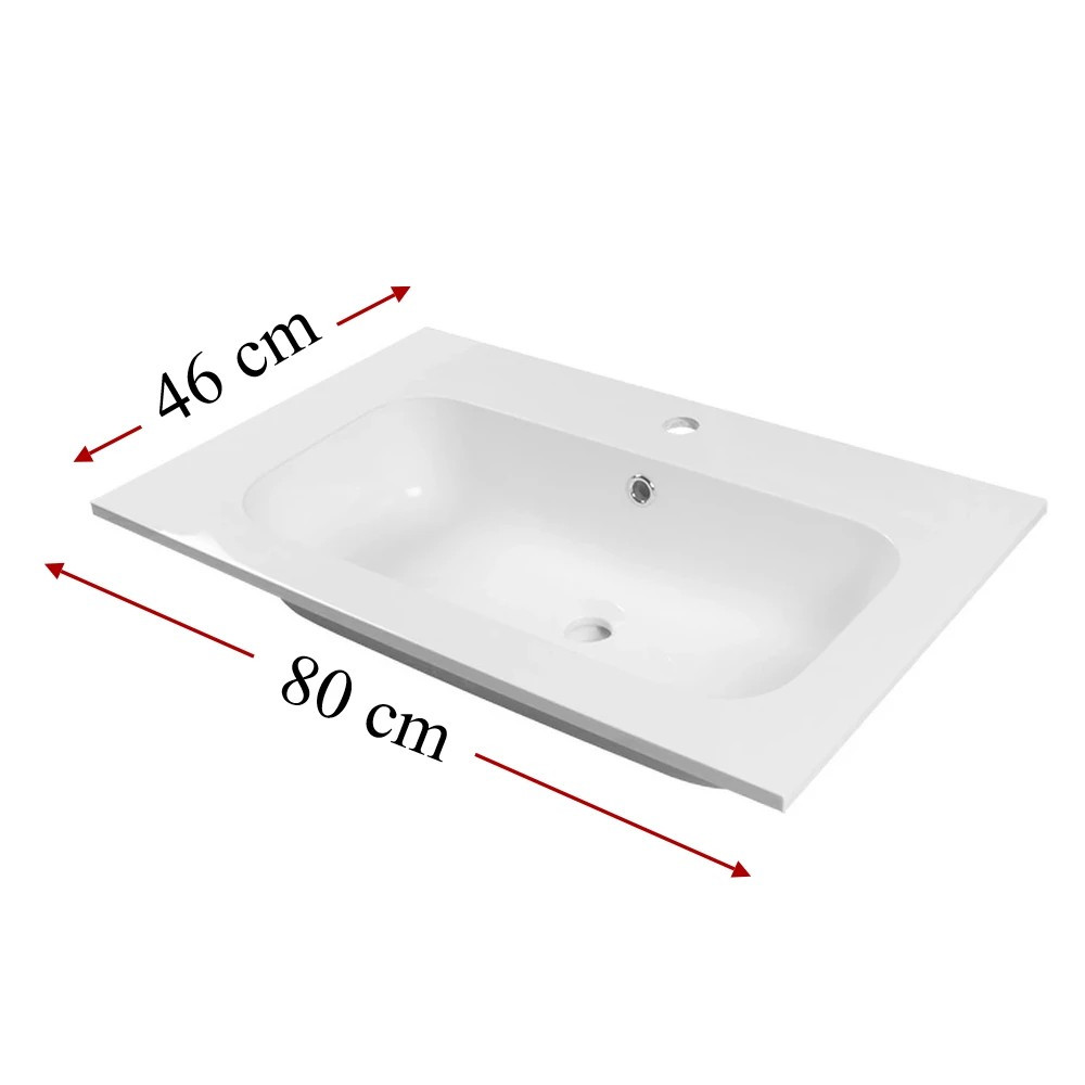 Wellis Lavoar din marmură artificială Ginger 80 Mobalis Homvera