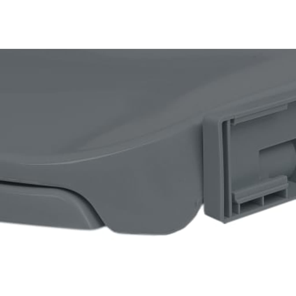 Capac WC cu închidere silențioasă, gri, oval GartenMobel Dekor