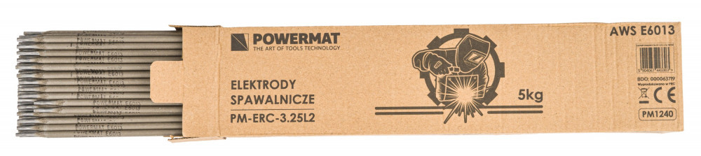 Powermat Electrod de sudură 3,25 mm 5 kg MMA PM1254 Mobalis Homvera