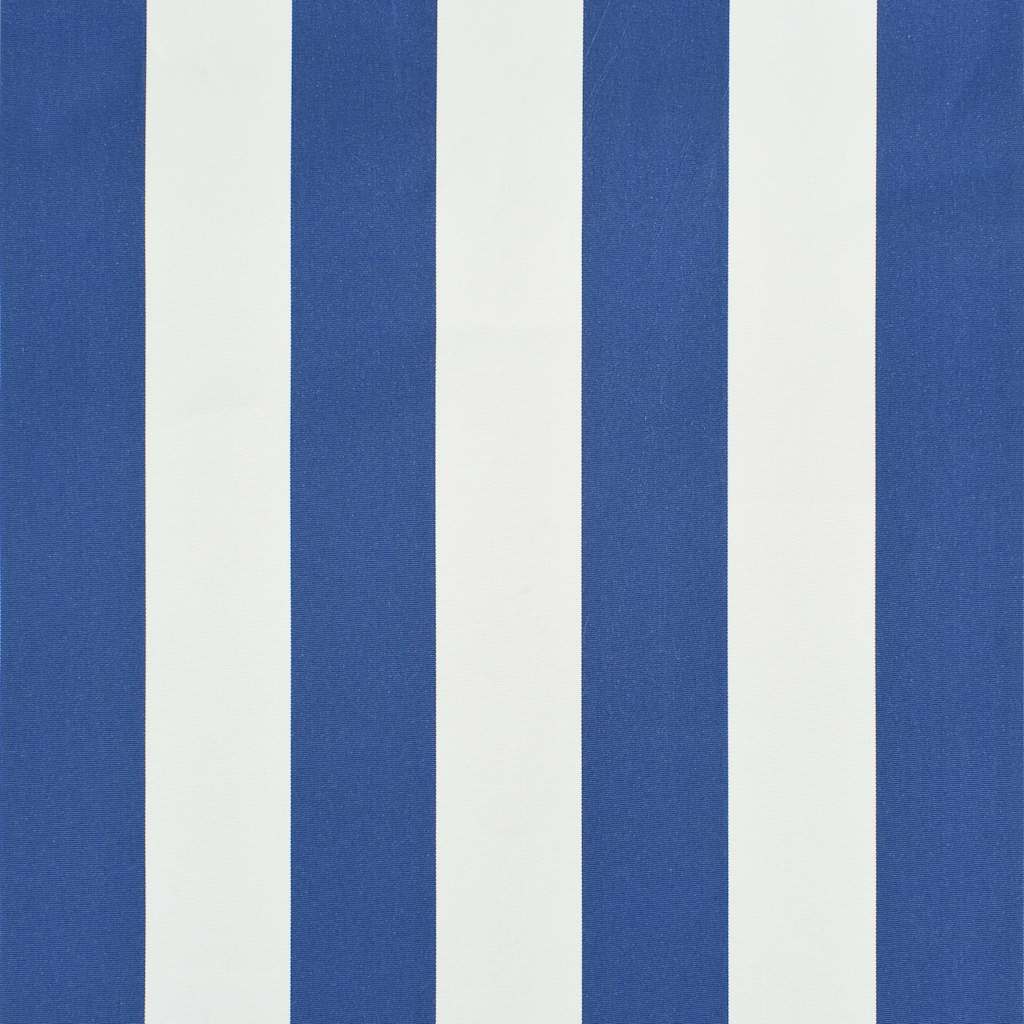 Copertină retractabilă, albastru și alb, 100 x 150 cm GartenMobel Dekor