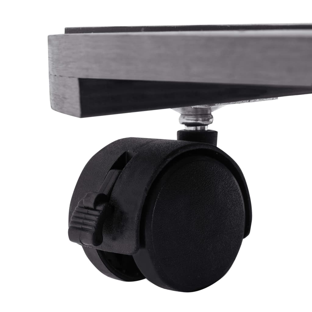 Cărucioare pentru plante, 4 buc., gri, Ø30x7,5 cm, WPC GartenMobel Dekor