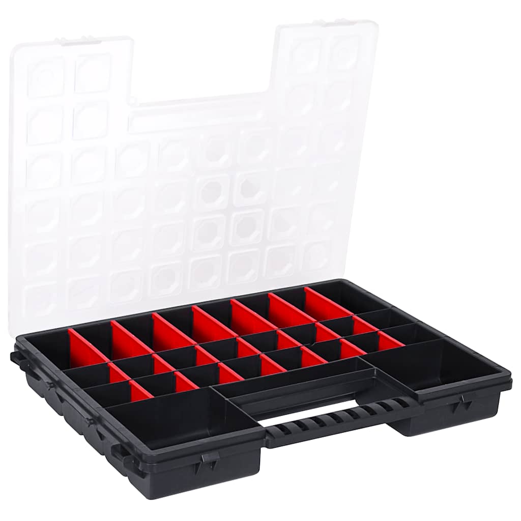 Cutii sortare 5 buc separatoare reglabile 385x283x50 mm plastic GartenMobel Dekor