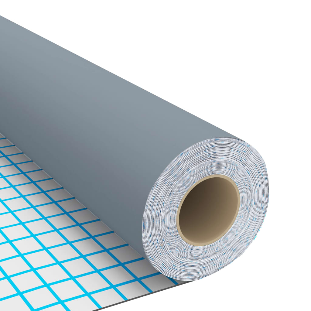 Folie de mobilier autoadezivă, gri, 500 x 90 cm, PVC GartenMobel Dekor