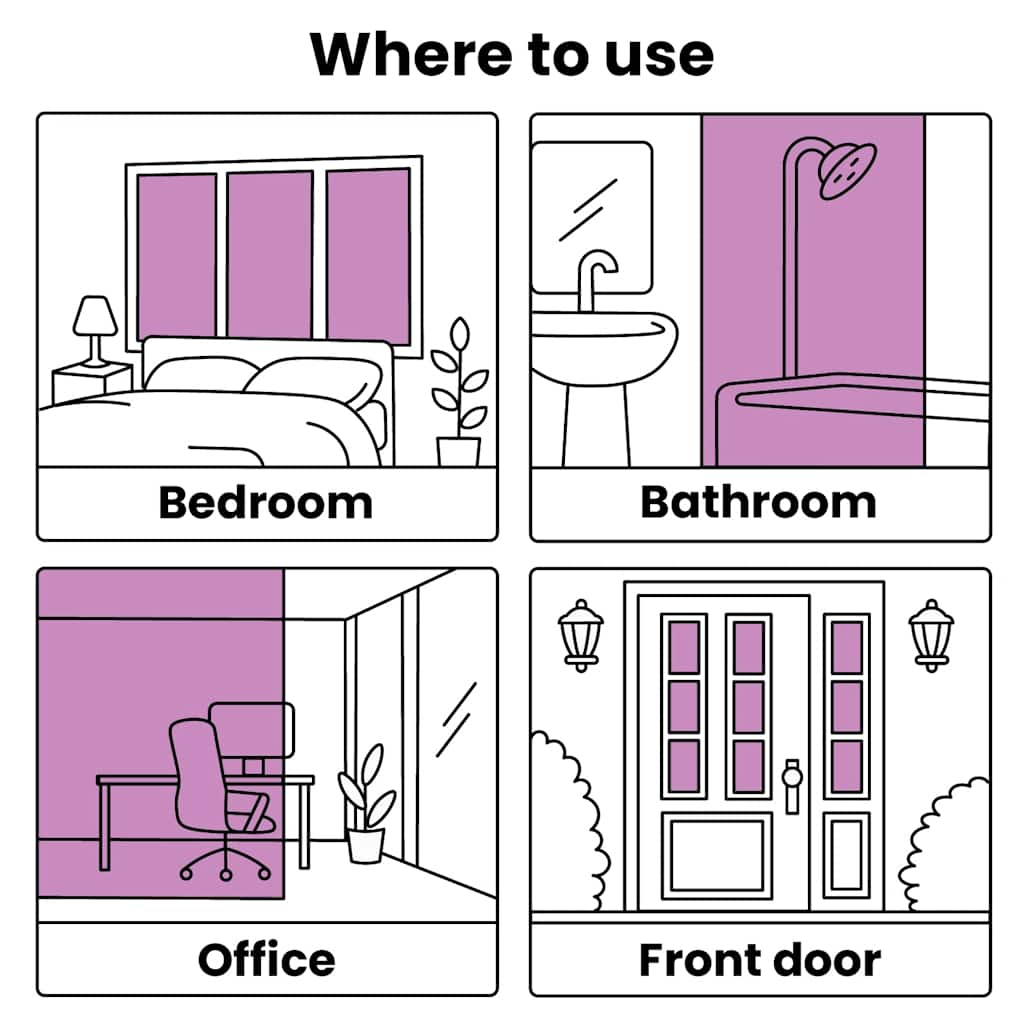 Folie fereastră, design sablat cu dungi, 0,9 x 100 m, PVC GartenMobel Dekor
