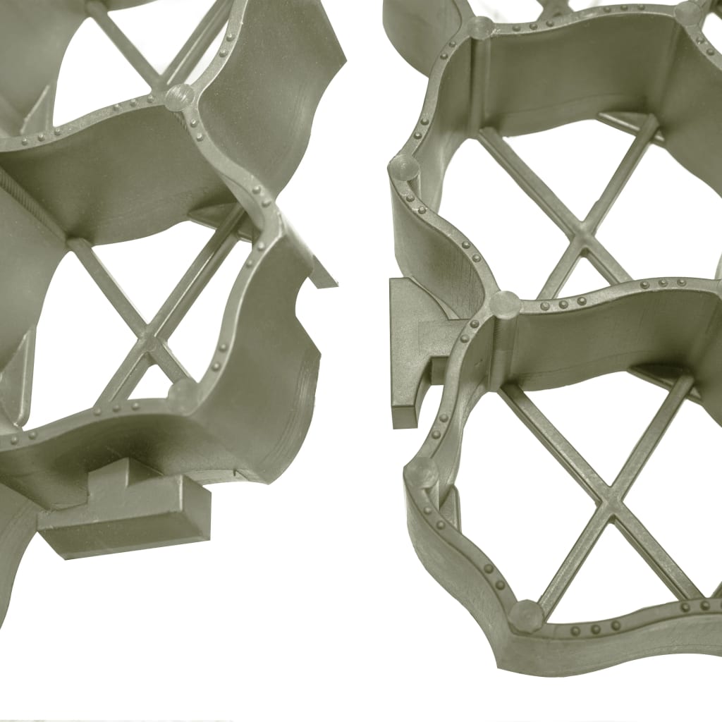 Grilaje de gazon, 16 buc., verde, 60 x 40 x 3 cm, plastic GartenMobel Dekor