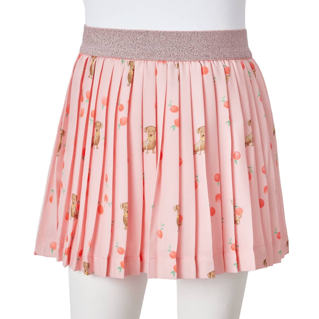 Fusta plisata copii portocaliu deschis 128 GartenMobel Dekor