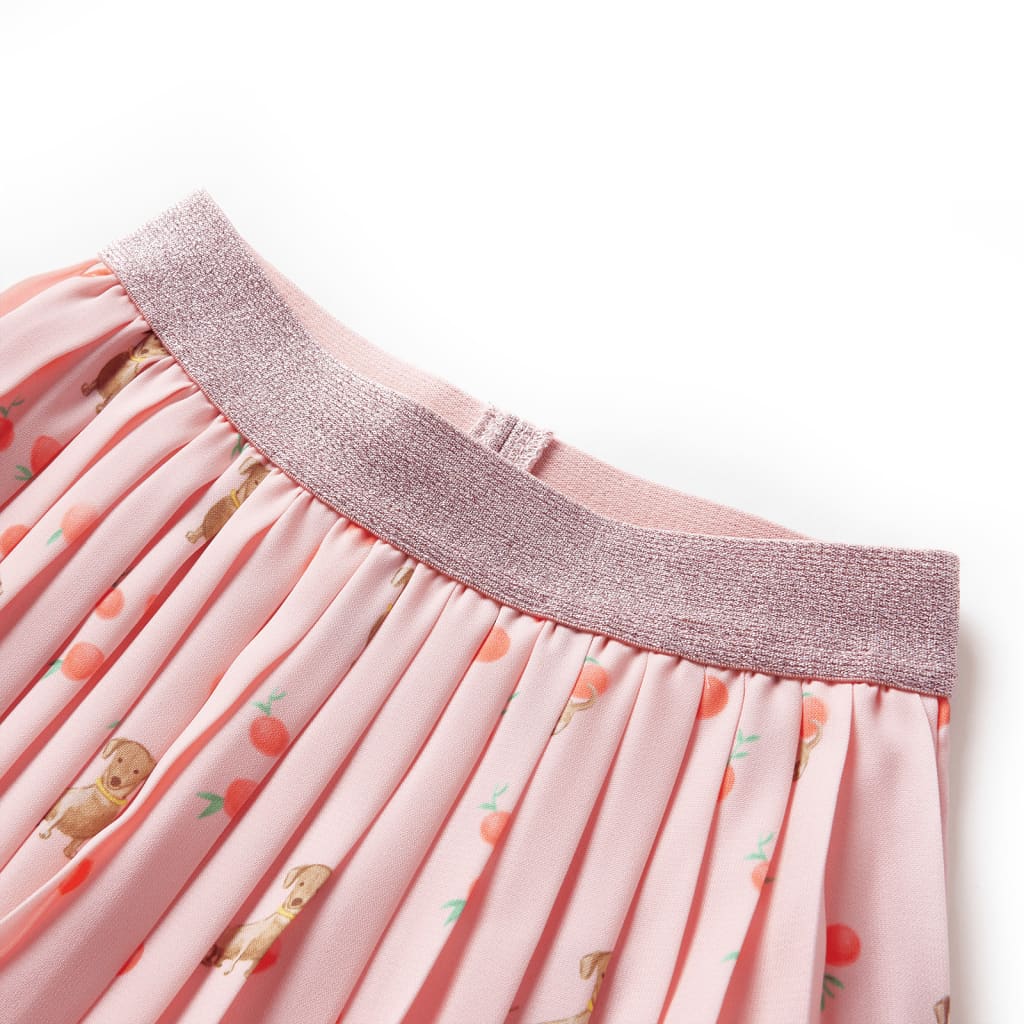 Fusta plisata copii portocaliu deschis 128 GartenMobel Dekor