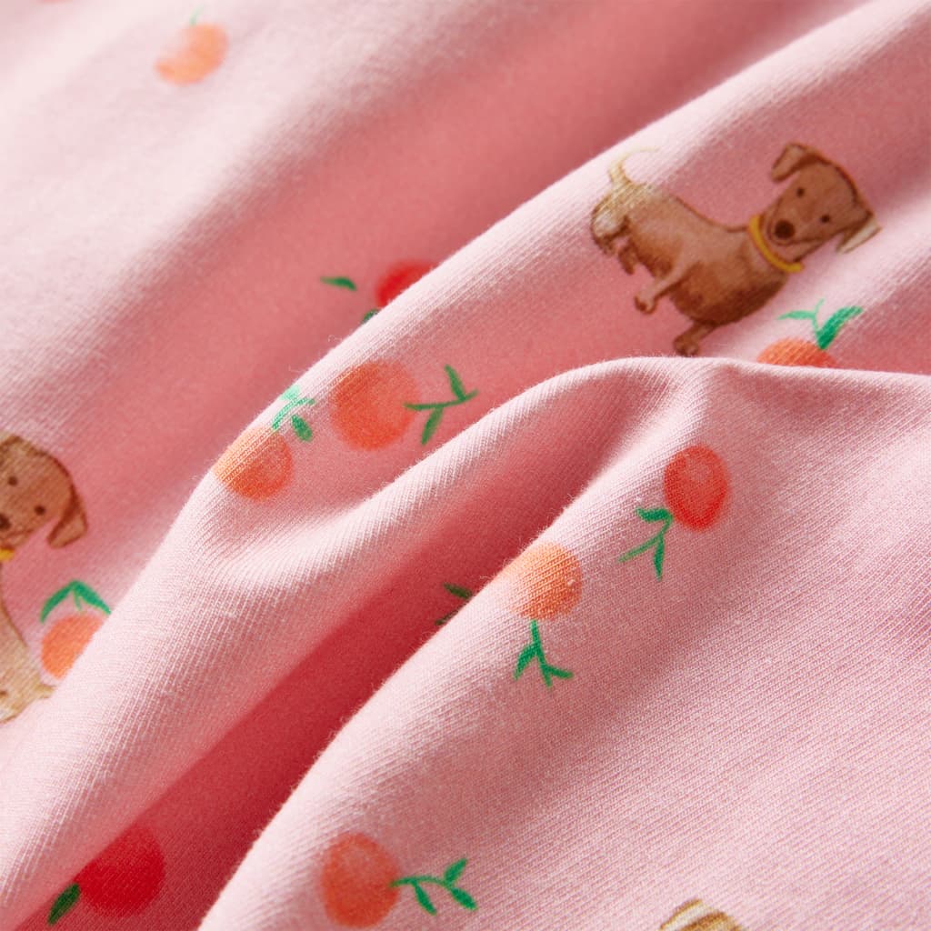 Rochie copii cu șnur, portocaliu deschis, 104 GartenMobel Dekor