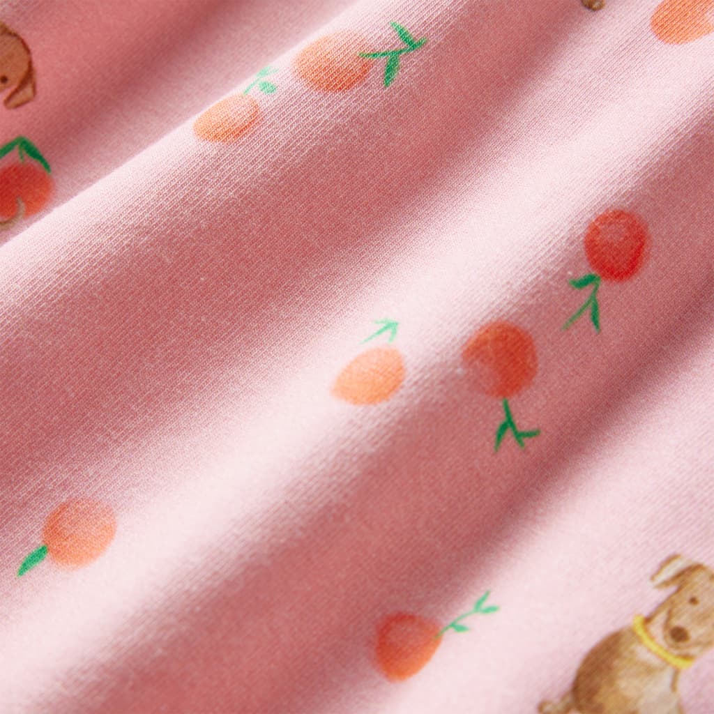 Rochie copii cu șnur, portocaliu deschis, 116 GartenMobel Dekor