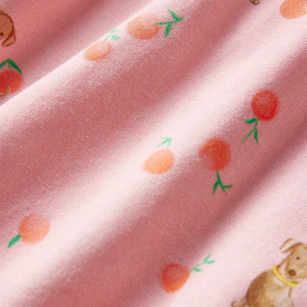 Rochie copii cu șnur, portocaliu deschis, 128 GartenMobel Dekor