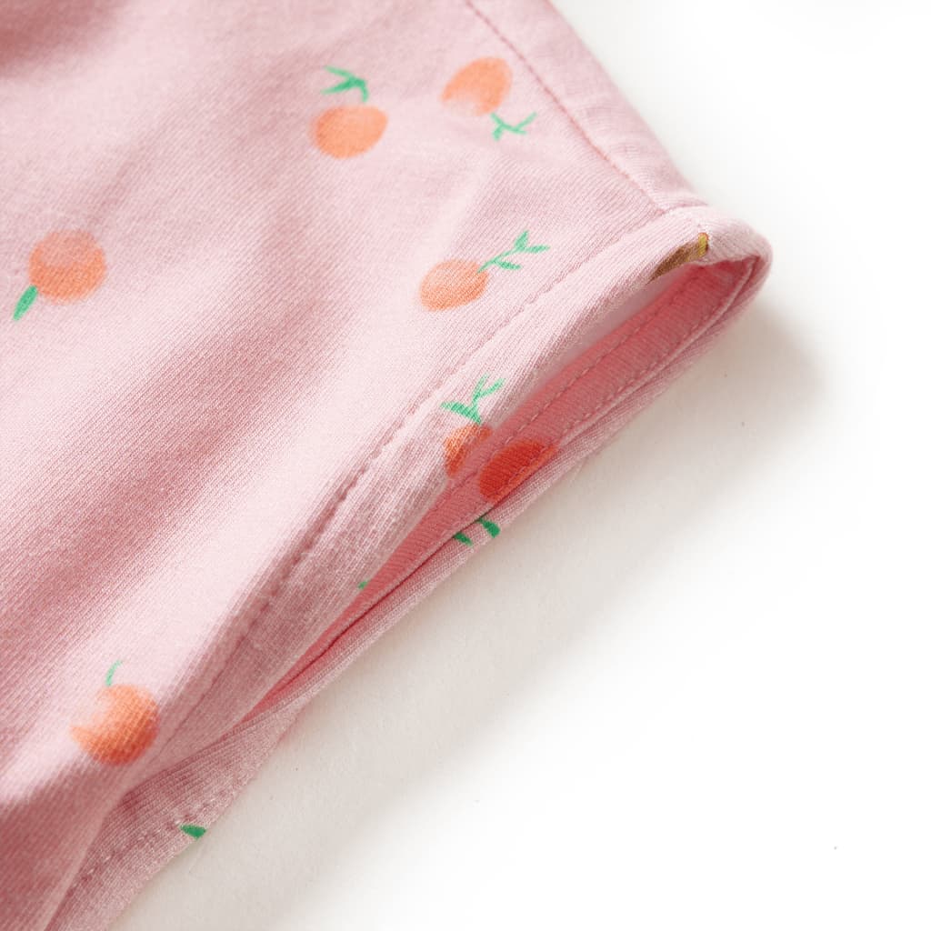 Rochie copii cu șnur, portocaliu deschis, 128 GartenMobel Dekor