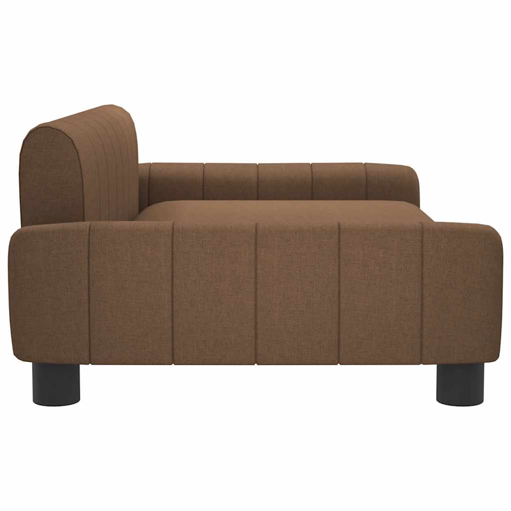 Pat de câini, maro, 90x53x30 cm, material textil GartenMobel Dekor