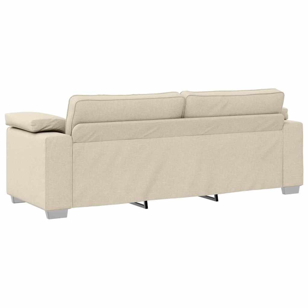 Canapea cu pernă cu pernă 2 pcs Bej 219 x 77 x 82 cm in GartenMobel Dekor