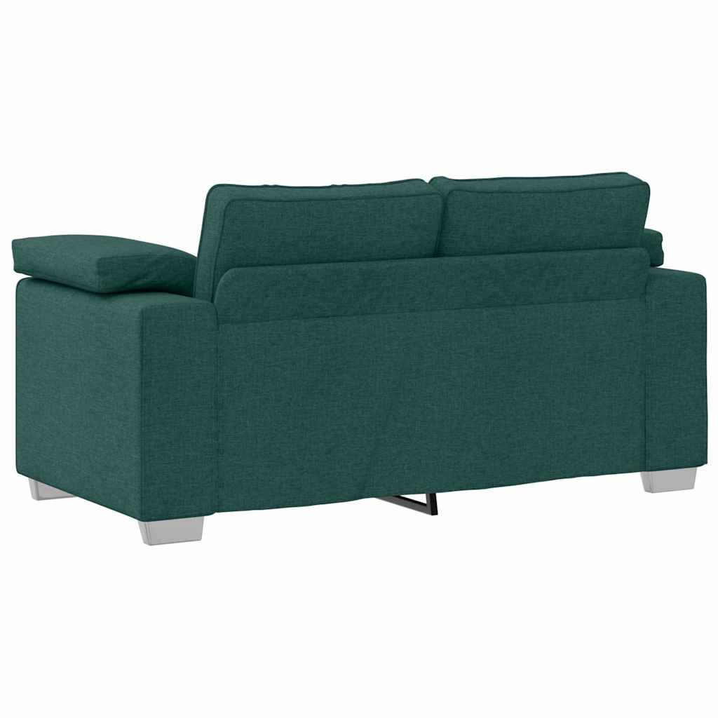 Set de canapea 3 pcs Verde închis 219 x 77 x 82 cm țesătură GartenMobel Dekor