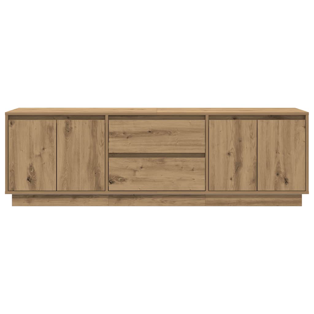 Dulap TV cu lumini LED Artisan Stejar 160,5x41x50 cm GartenMobel Dekor