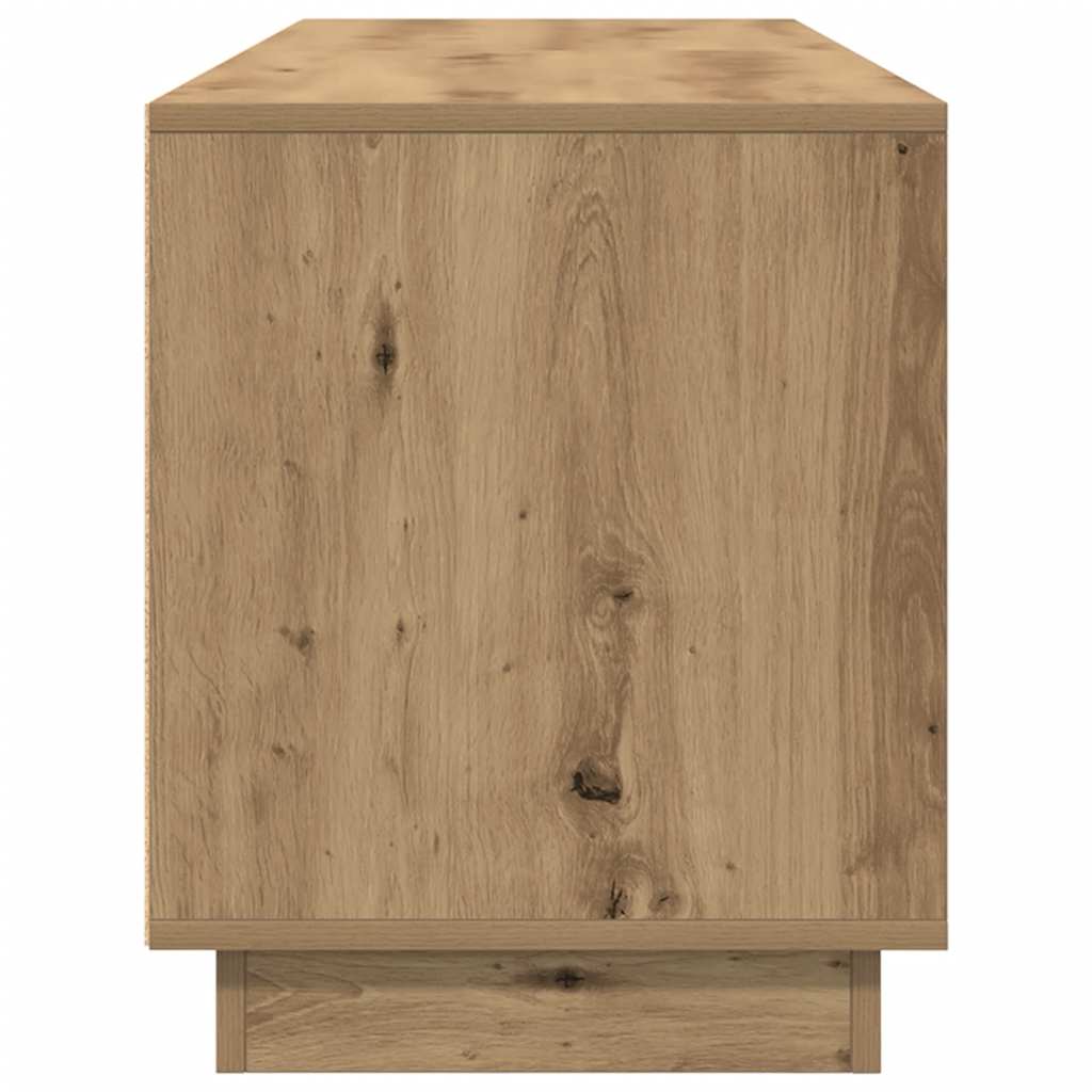 Dulap TV cu lumini LED Artisan Stejar 160,5x41x50 cm GartenMobel Dekor