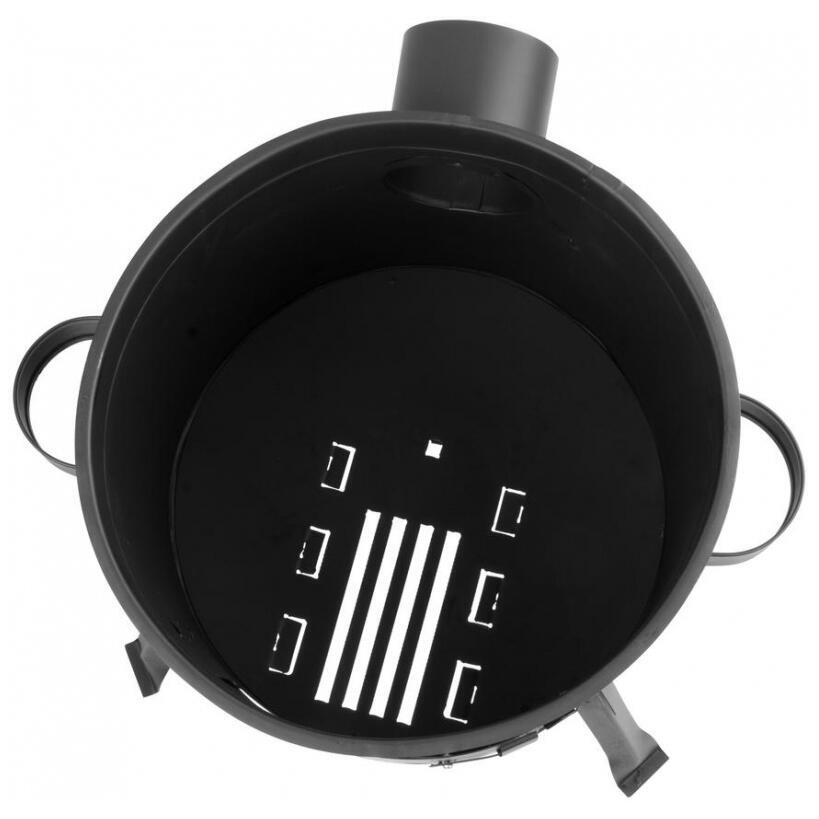 Soba cu ceaun/tuci, cu burlane, 36 cm, ceaun de 14 L, polonic, lingura de lemn, Artool GartenVIP DiyLine