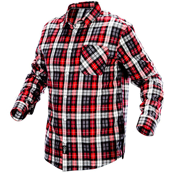 Camasa de flanela rosu-negru-alb Neo Tools 81-540 HardWork ToolsRange