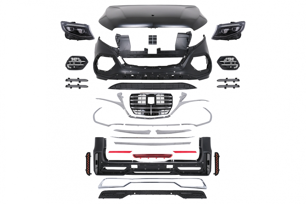 Kit Exterior Complet Mercedes V-Class W447 (2014-03.2019) Conversie la 2020 Design Performance AutoTuning