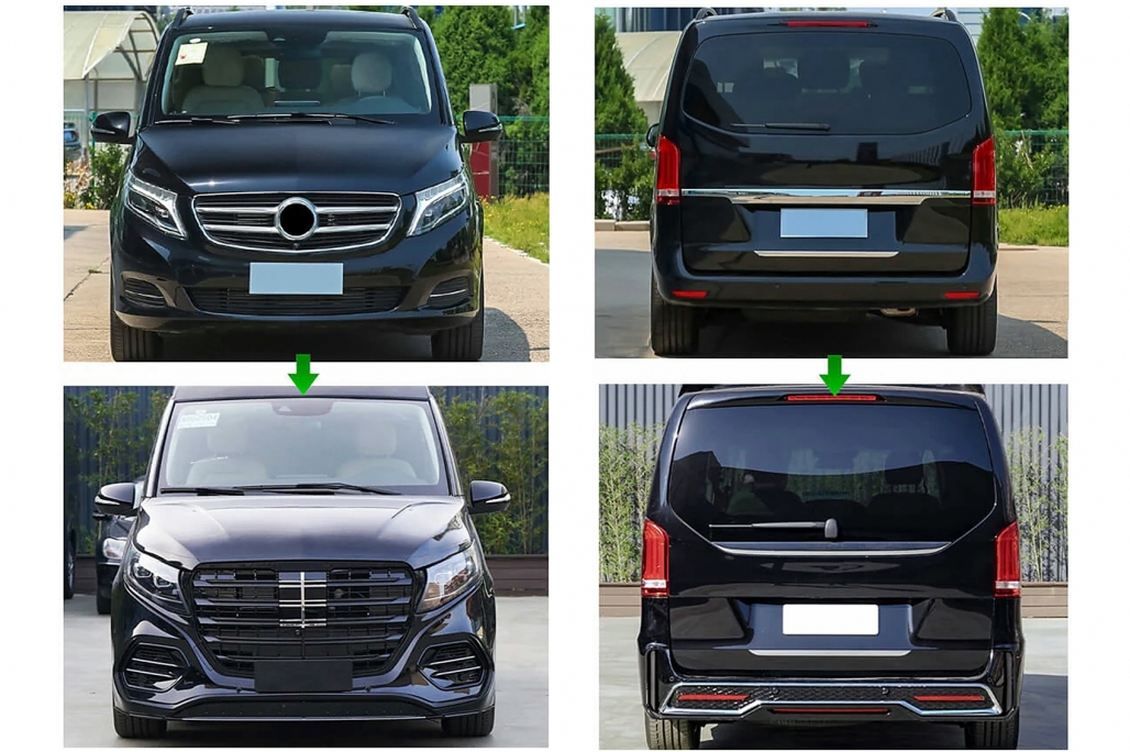 Kit Exterior Complet Mercedes V-Class W447 (2014-03.2019) Conversie la 2020 Design Performance AutoTuning