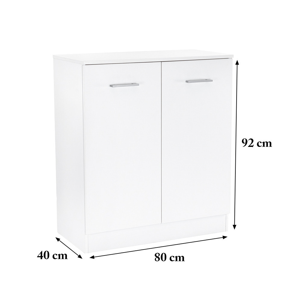 Leziter Comodă Miami cu 2 uși 80x92 cm stejar Sonoma-stejar York Mobalis Homvera