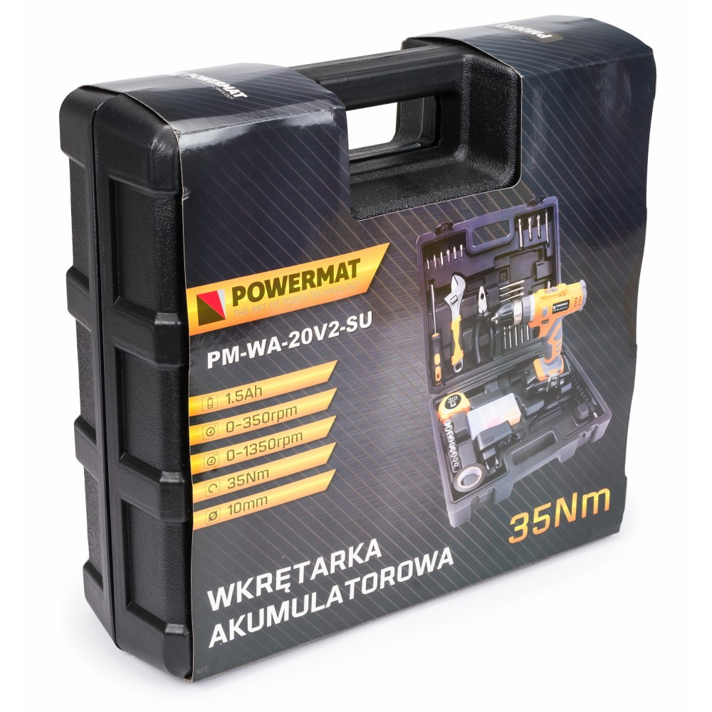 Powermat Set șurubelnițe fără fir 100 buc PM-WA-20V2-SU Mobalis Homvera