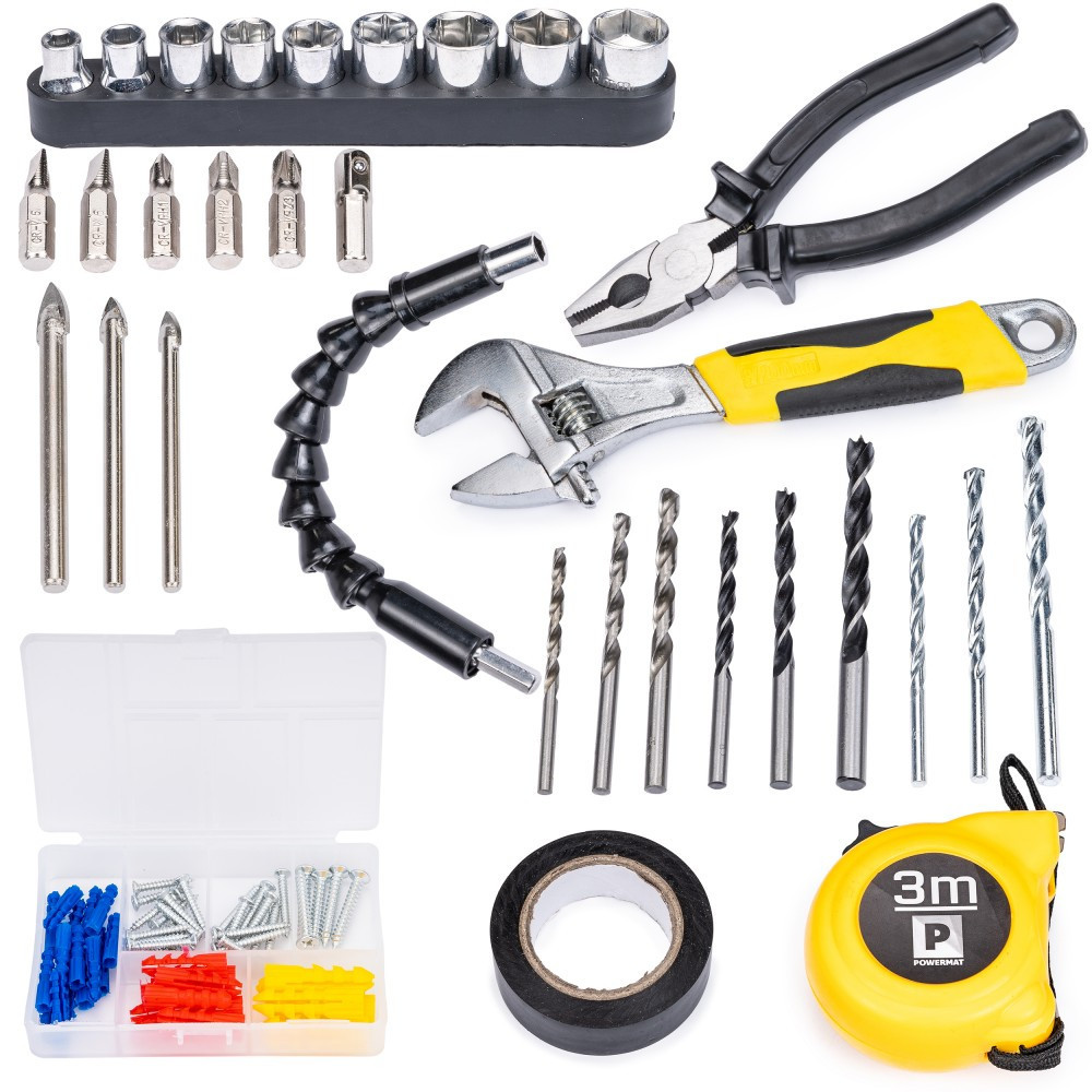 Powermat Set șurubelnițe fără fir 100 buc PM-WA-20V2-SU Mobalis Homvera