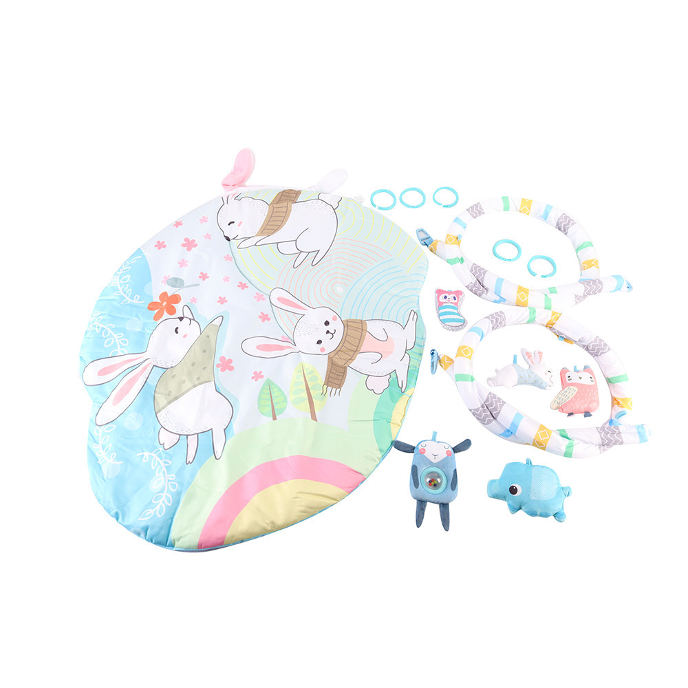 Leziter Covoraș de joacă cu pod de joacă și urechi mobile Mobalis Homvera