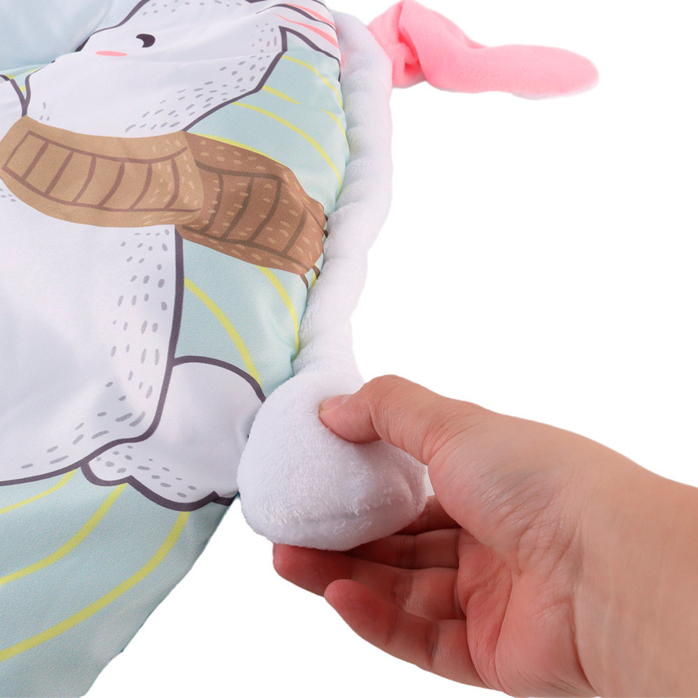 Leziter Covoraș de joacă cu pod de joacă și urechi mobile Mobalis Homvera