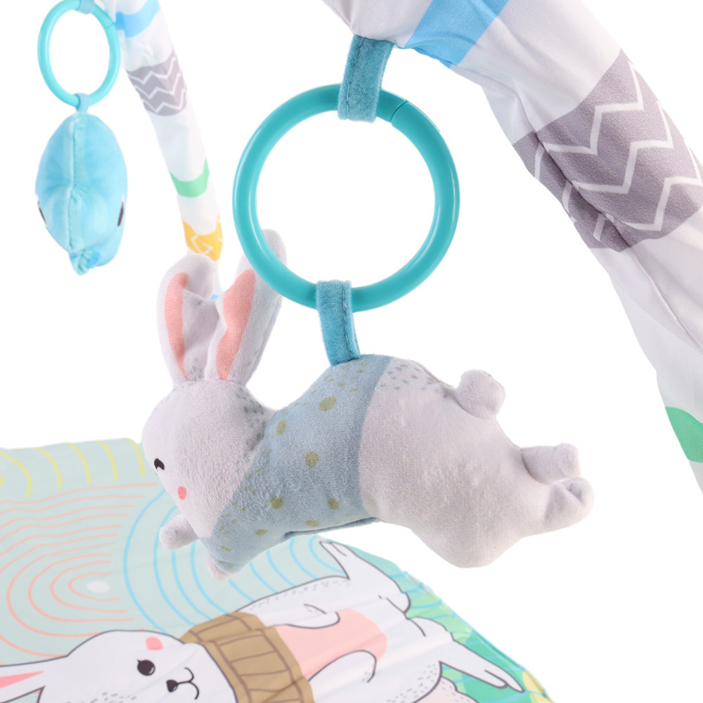 Leziter Covoraș de joacă cu pod de joacă și urechi mobile Mobalis Homvera