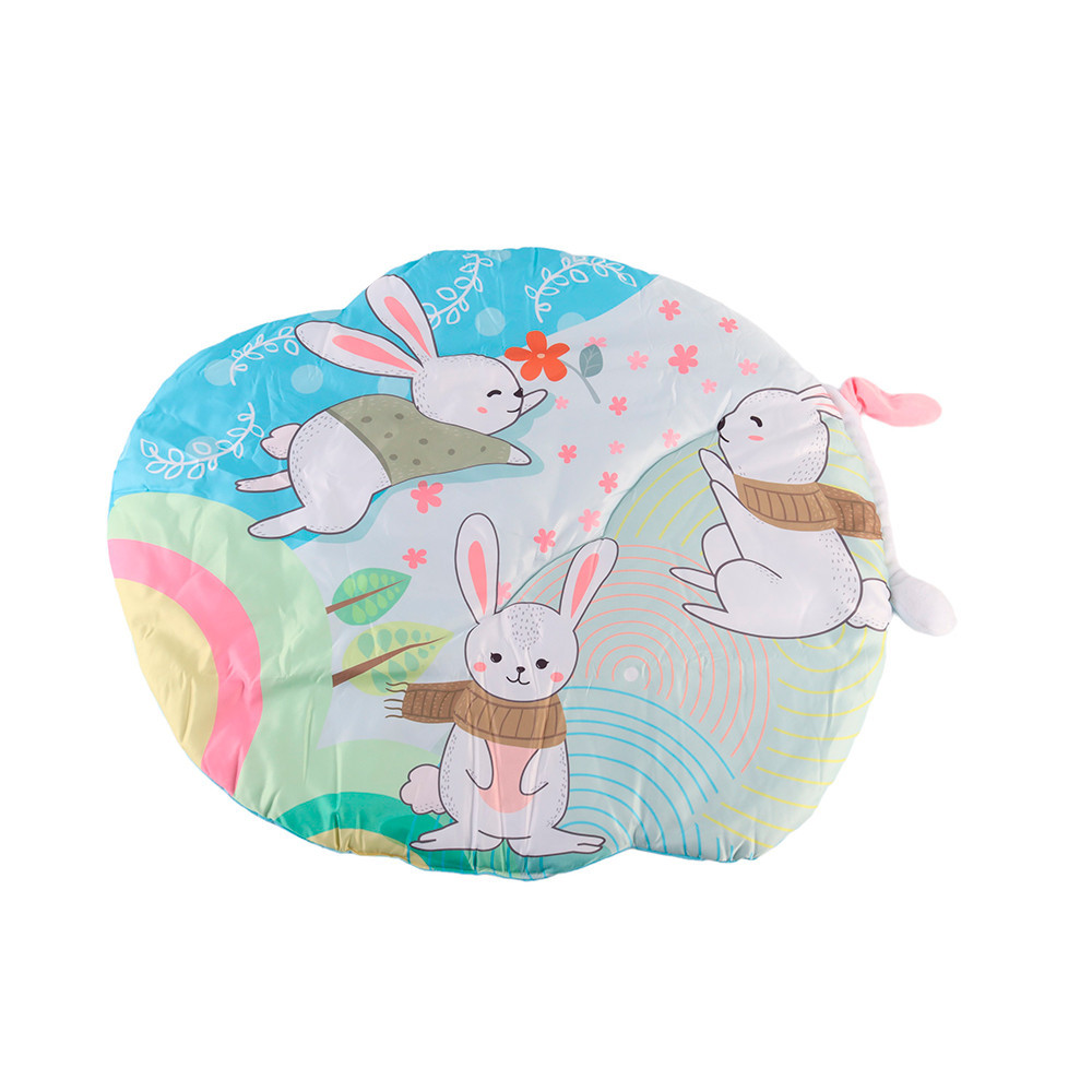 Leziter Covoraș de joacă cu pod de joacă și urechi mobile Mobalis Homvera