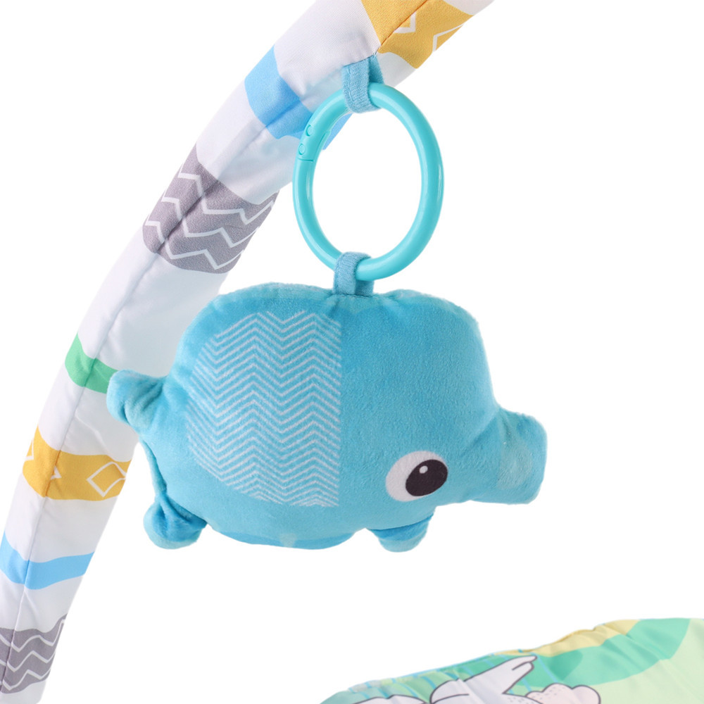 Leziter Covoraș de joacă cu pod de joacă și urechi mobile Mobalis Homvera