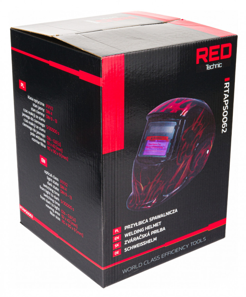 Red Technic Filtru de protecție pentru sudură cu autoîntunecare RED TECHNIC RTAPS0062 Mobalis Homvera