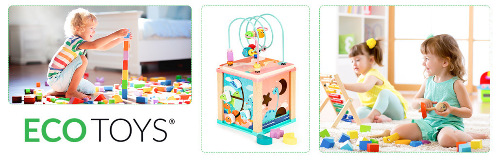 Homelux Jucărie cub din lemn Montessori 5 în 1, dinozaur Mobalis Homvera