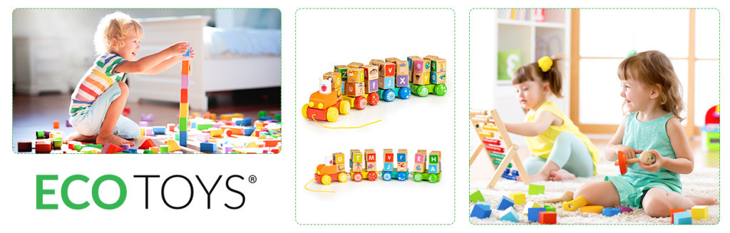 Homelux Trenuleț de lemn cu alfabetul cu blocuri de construcție educative Mobalis Homvera