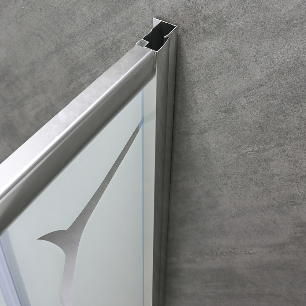 Leziter Cabină de duș curbată Spirit Bamboo 90x90 cm fără cădiță de duș Mobalis Homvera