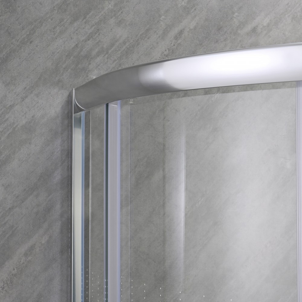 Leziter Cabină de duș curbată Spirit Matrix 80x80 cm fără cădiță de duș Mobalis Homvera