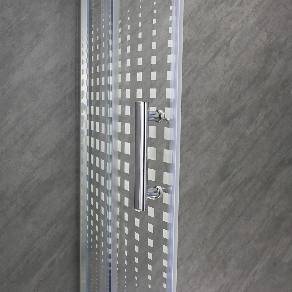 Leziter Cabină de duș curbată Spirit Matrix 80x80 cm fără cădiță de duș Mobalis Homvera