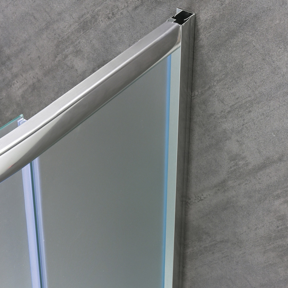 Leziter Cabină de duș curbată Spirit Matt 90x90 cm fără cădiță de duș Mobalis Homvera